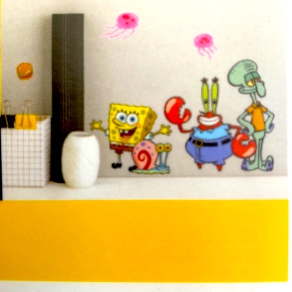 SPONGEBOB SQUAREPANTS WALL DECAL STICKERS - Picture 2 of 4